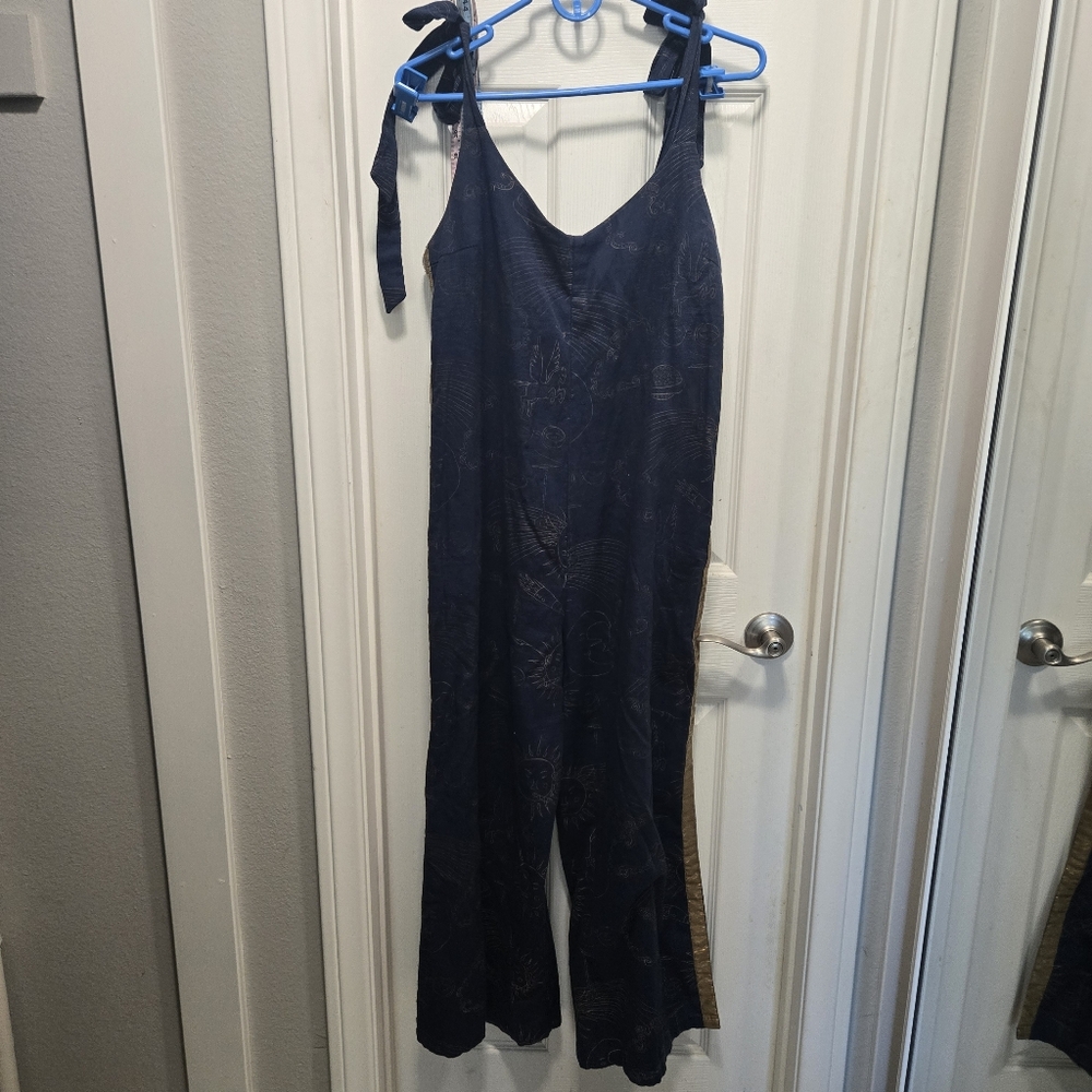 Mcindoe Design Blue Sleeveless Wide Leg Jumpsuit Size S